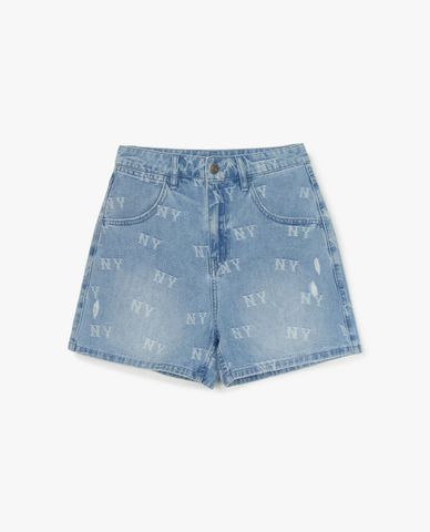  MLB - Classic Random Jacquard Monogram Women's Denim Shorts 