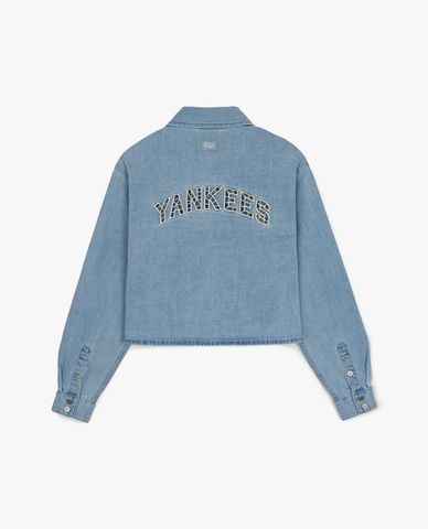  MLB - Women's New York Yankees Long-Sleeve Denim Jacket 