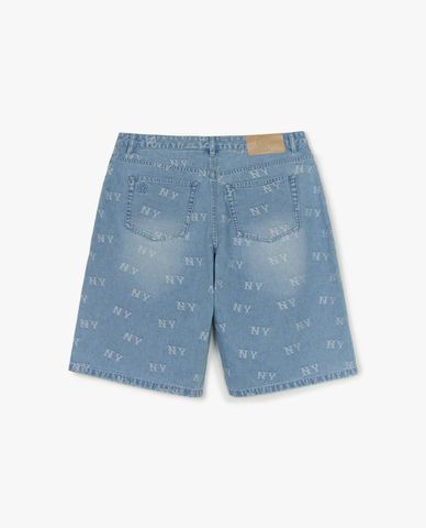  MLB - Men's Classic Jacquard Monogram Jeans Shorts 