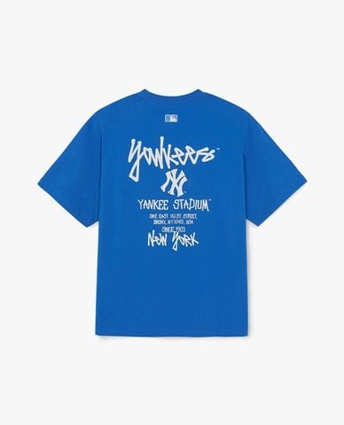  MLB - Unisex Basic Street Back Lettering T Shirt 