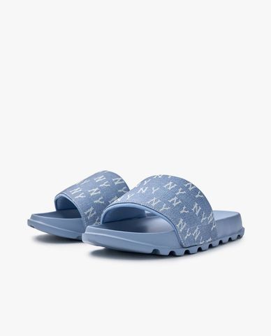  MLB - Unisex Mounder Denim Monogram Slide Sandals 