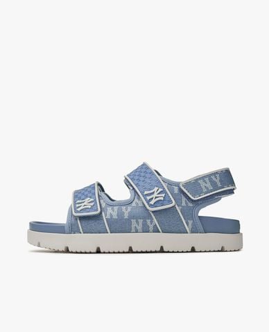  MLB - Unisex Low Heel Chunky Liner Monogram Sandals 