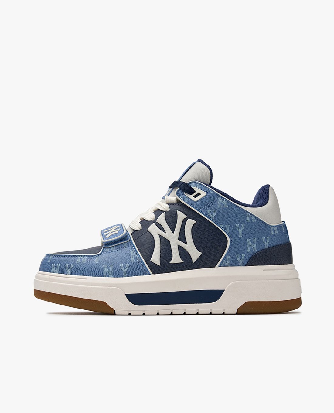 MLB - Chunky Liner Mid Denim Low-Top Sneakers