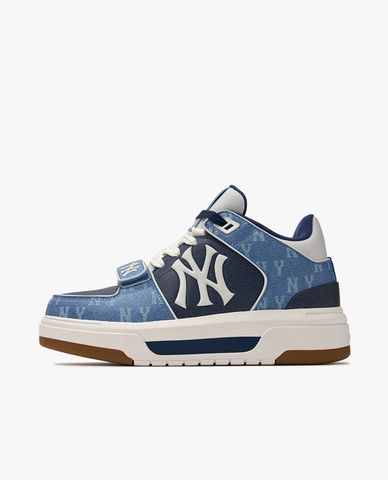  MLB - Chunky Liner Mid Denim Low-Top Sneakers 