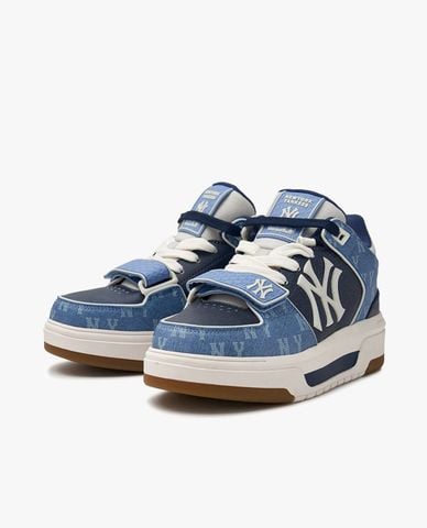  MLB - Chunky Liner Mid Denim Low-Top Sneakers 