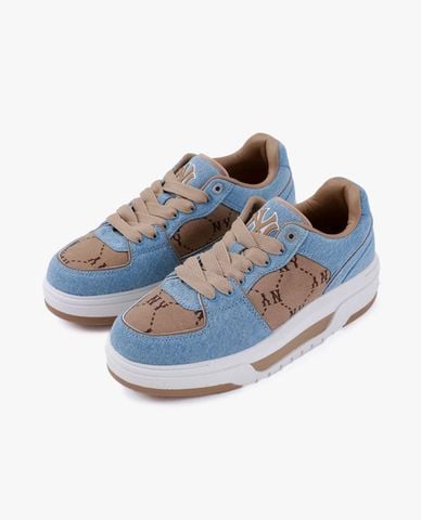  MLB - Unisex Low-Top Chunky Liner Denim Monogram Sneakers 