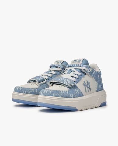  MLB - Unisex Chunky Liner Denim Monogram Low Top Sneakers 
