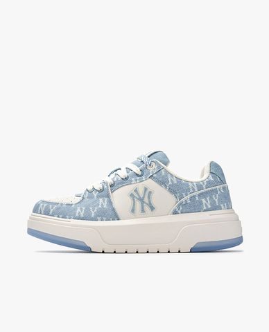  MLB - Unisex Chunky Liner Denim Monogram Low-Top Sneakers 
