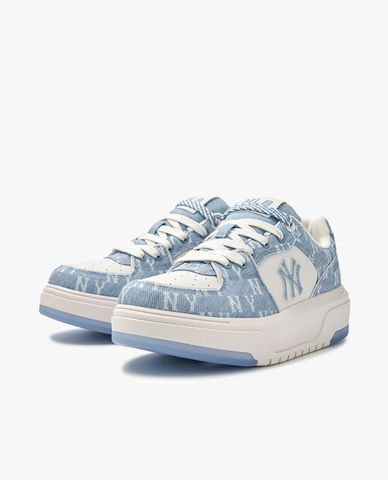  MLB - Unisex Chunky Liner Denim Monogram Low-Top Sneakers 