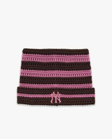  MLB - Unisex Striped Cat Ear Beanie 
