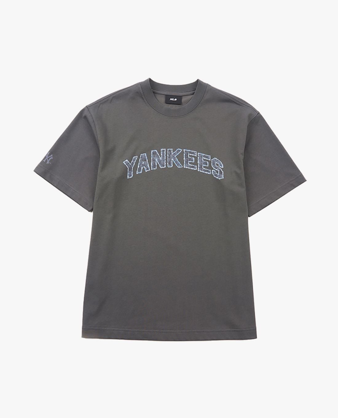 MLB - Unisex Denim-Like Lettering Monogram T-Shirt