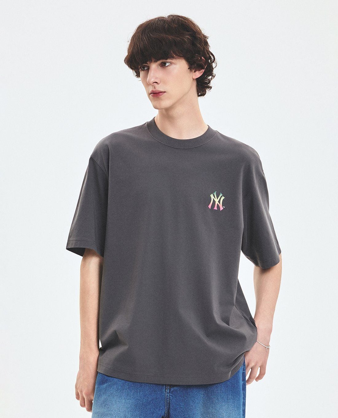 MLB - Unisex Short Sleeve T-shirt Summer Vintage-Washing Graphic