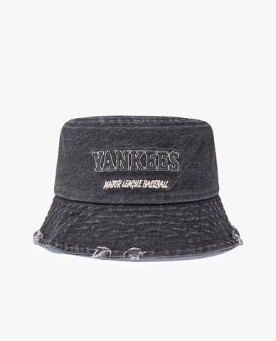  MLB - Unisex Denim Embossed Bucket Hat 