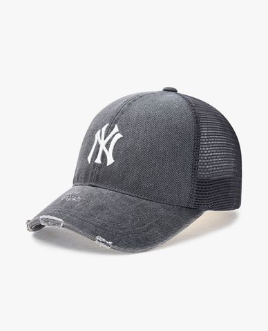  MLB - Unisex Basic Washed Mesh Baseball Cap 