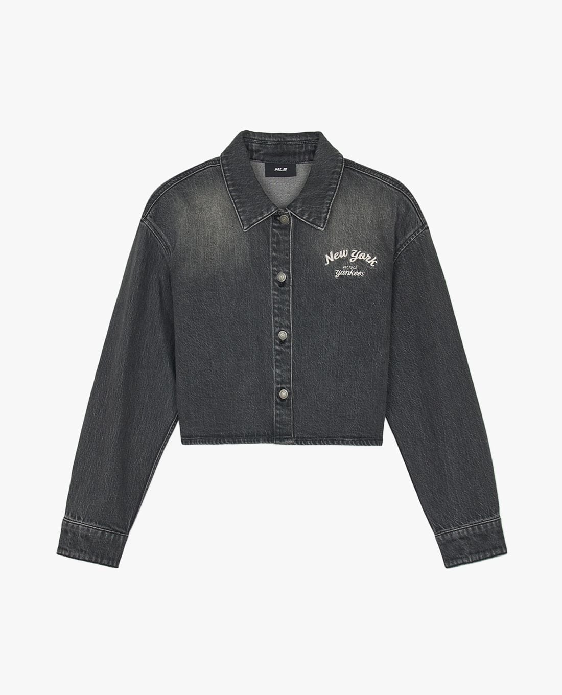 MLB - Women's Varsity Culsive Crop Denim Shirt