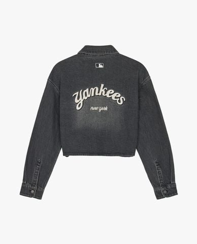  MLB - Women's Varsity Culsive Crop Denim Shirt 