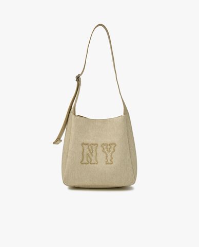  MLB - Women's Rectangular Denim Coopers Logo Shoulder Bag 