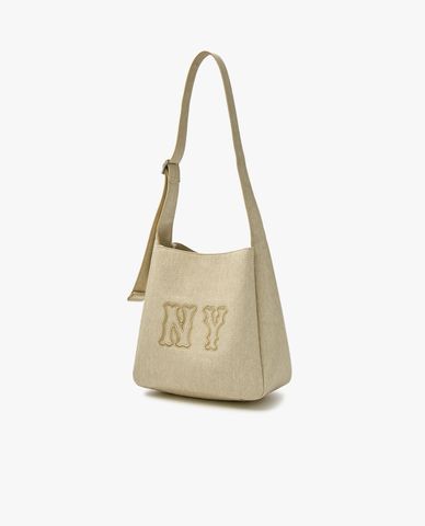  MLB - Women's Rectangular Denim Coopers Logo Shoulder Bag 