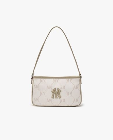  MLB - Women Diamond Monogram Jacquard Shoulder Bag 