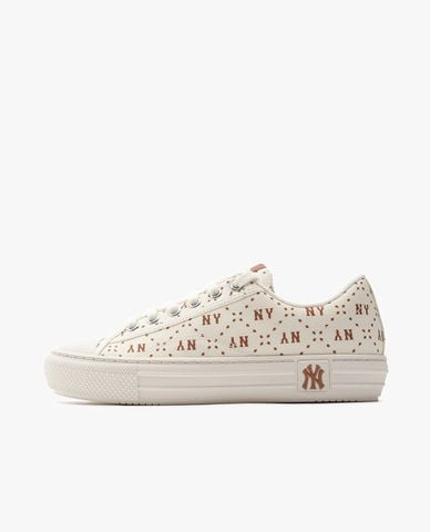  MLB - Unisex Playball Luxe Jacquard Diamond Monogram Sneakers 