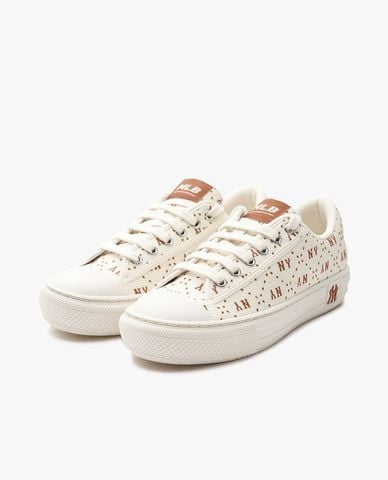  MLB - Unisex Playball Luxe Jacquard Diamond Monogram Sneakers 