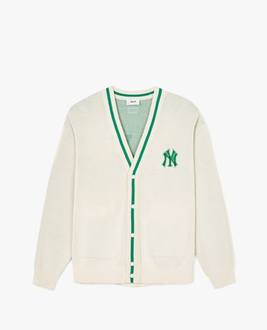  MLB - Varsity Big Logo V-Neck Long-Sleeve Unisex Cardigan 