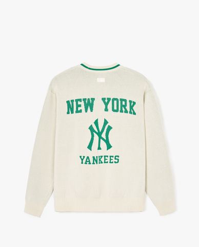  MLB - Varsity Big Logo V-Neck Long-Sleeve Unisex Cardigan 