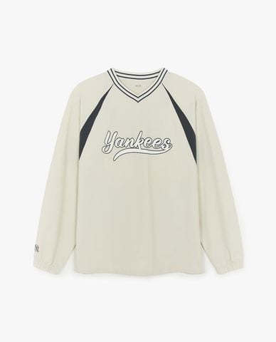  MLB - Unisex V Neck Long Sleeve Sweatshirt Varsity Sportive 