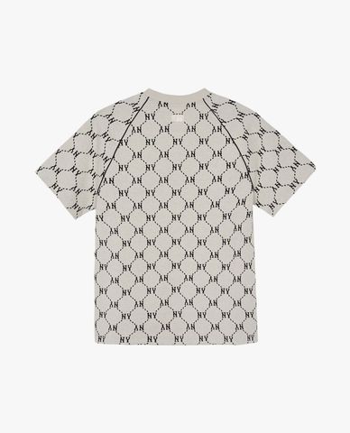  MLB - Unisex Jacquard Dia Monogram Short-Sleeve Crewneck T-Shirt 