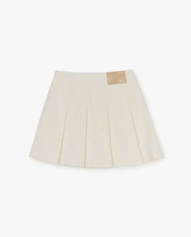  MLB - Women's Classic Random Jacquard Monogram Mini Denim Skirt 