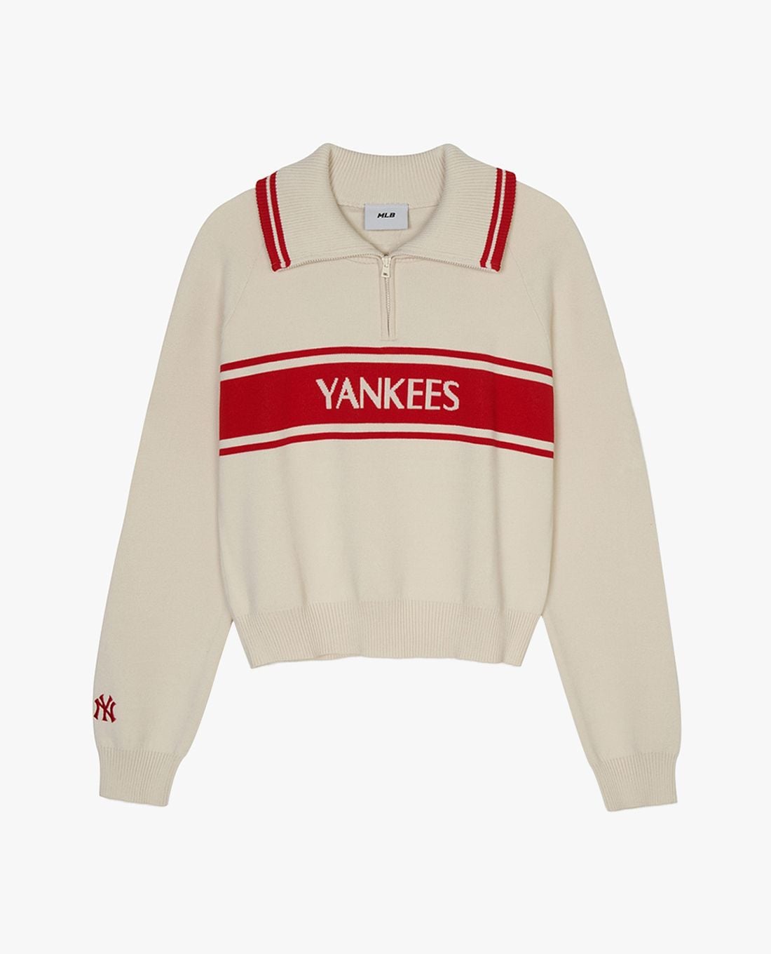 MLB – Women’s Long Sleeve Collared Sweater Varsity Sportive