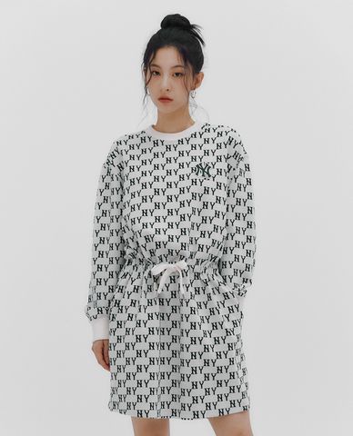 MLB - Classic Monogram Jacquard Overfit Mini Dress 
