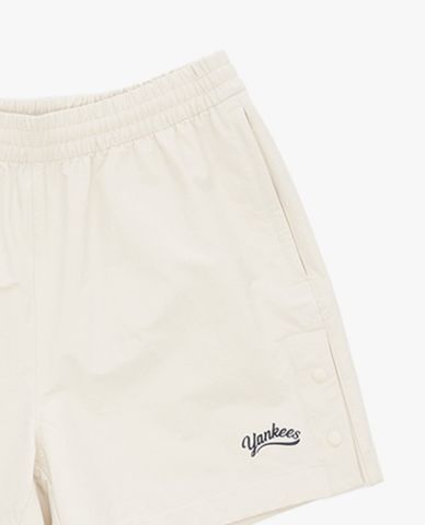  MLB - Women's Wide Leg Shorts With Elastic Waistband Varsity Sportive 