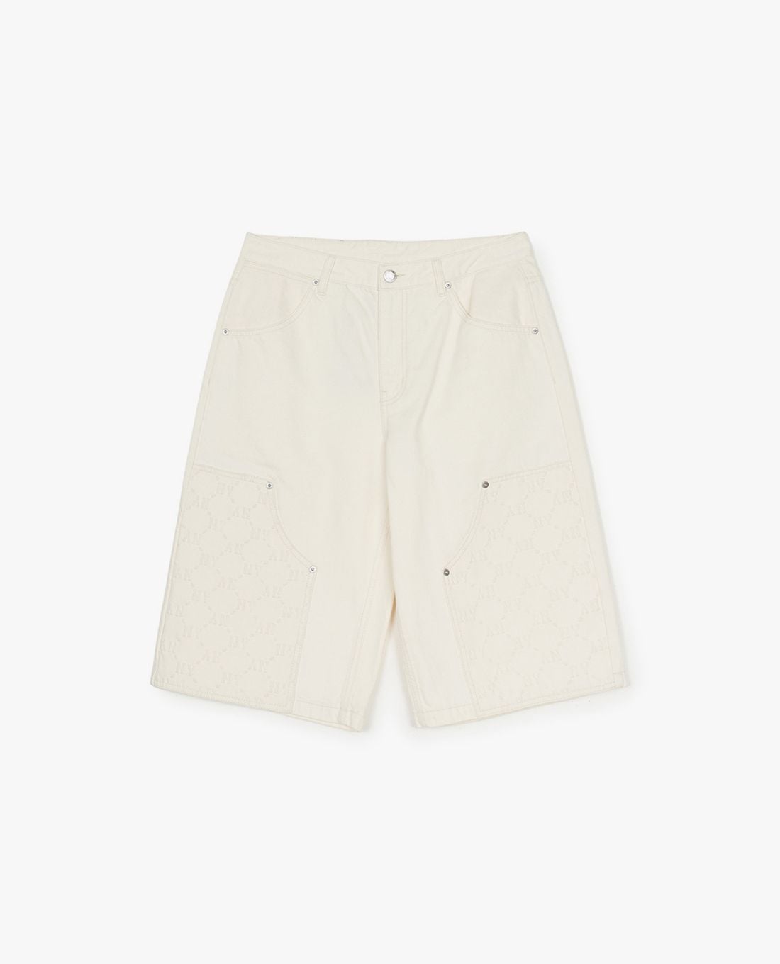 MLB - Men's Diagram Monogram Embossed Denim Shorts