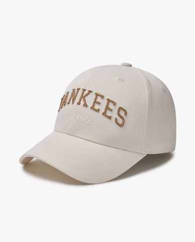  MLB - Unisex Varsity Bling Bling Lettering Baseball Cap Structure 