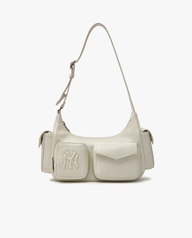  MLB - Women's Rectangle Shoulder Bag Multi Pocket Cargo 