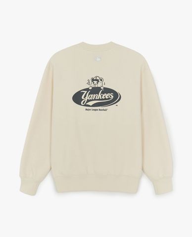  MLB - Unisex Round Neck Long Sleeve Sweatshirt Street Mega Bear 