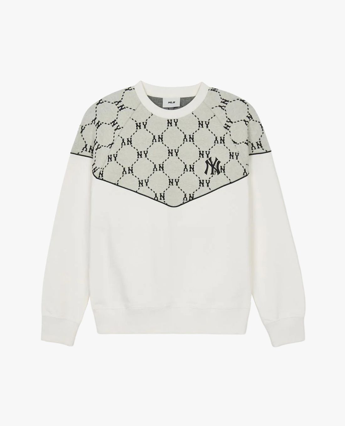 MLB - Jacquard Dia Monogram Unisex Long-Sleeve Crewneck Sweatshirt
