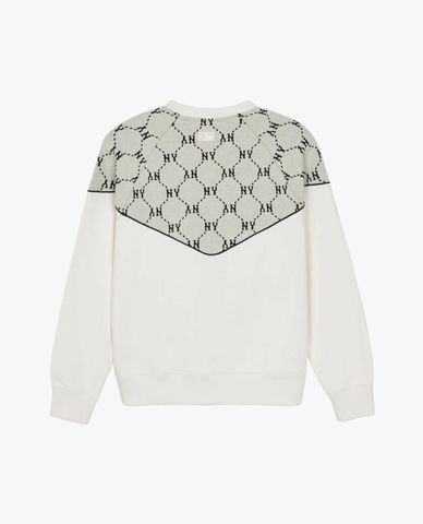  MLB - Jacquard Dia Monogram Unisex Long-Sleeve Crewneck Sweatshirt 