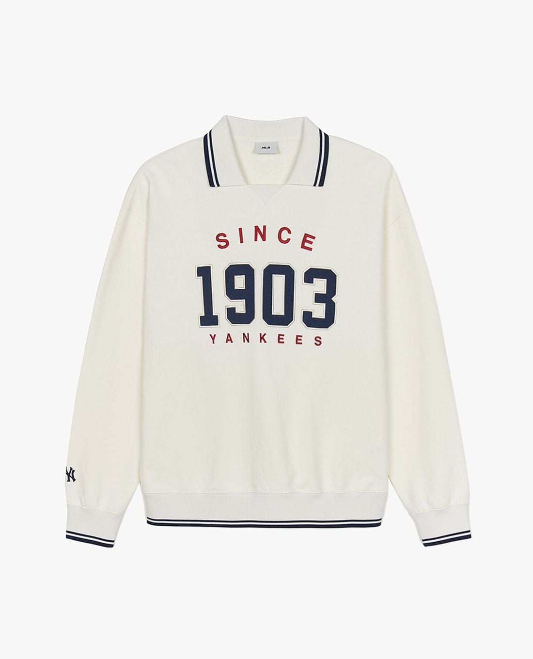 MLB - Unisex Varsity Sportive Long-Sleeve Collared Sweatshirt