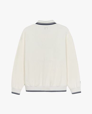 MLB - Unisex Varsity Sportive Long-Sleeve Collared Sweatshirt 