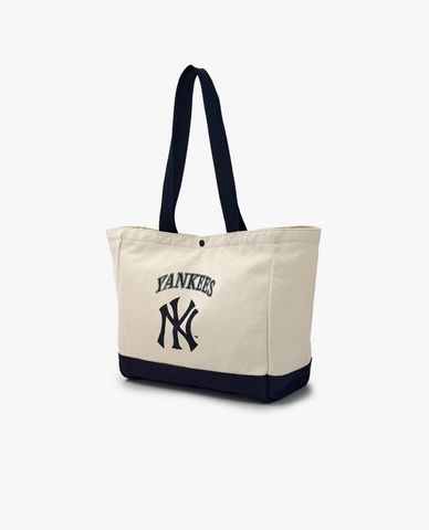  MLB - Unisex Vintage Lettering Shopper Tote Bag 