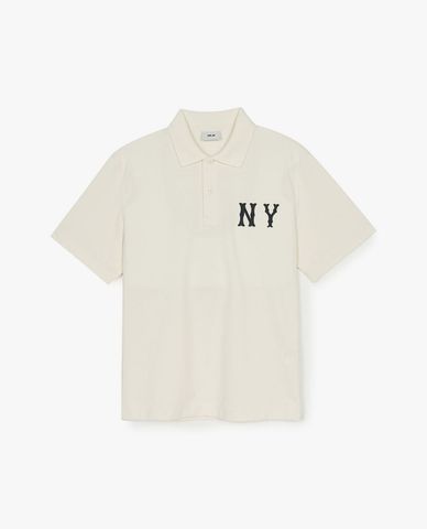  MLB - Unisex Basic Coopers Logo Overfit Short-Sleeve Polo Shirt 