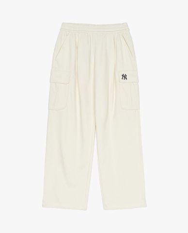  MLB - Unisex Basic Small Logo Cargo Wide-Leg Pants 