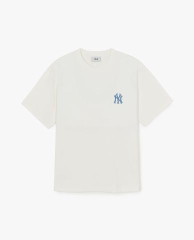  MLB - Unisex Vintage Denimlike Monogram Big Lux T Shirt 