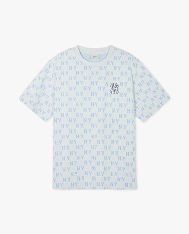  MLB - Unisex Short Sleeve Crew Neck T-Shirt Classic Monogram Jacquard 