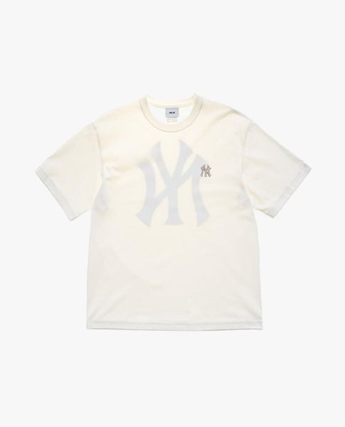  MLB - Unisex Big Logo Leopard Crew Neck T Shirt 