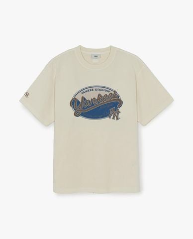  MLB - Unisex Vintage Round Neck Short Sleeve T Shirt 