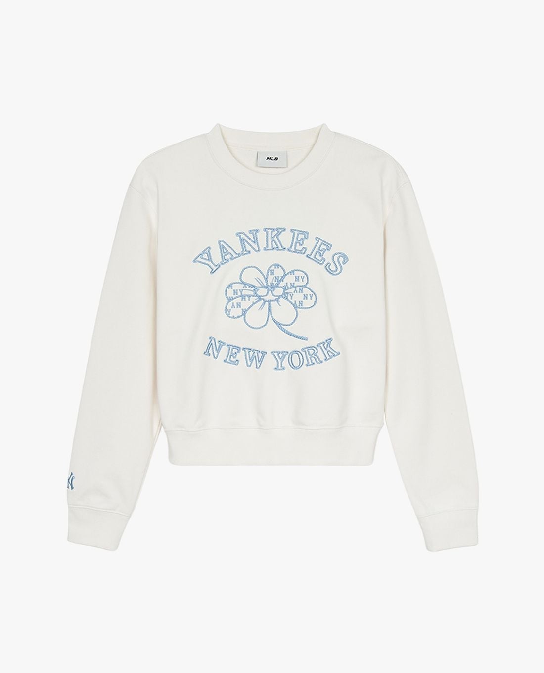 MLB - Women's Floral Print Long-Sleeved Crewneck Sweatshirt