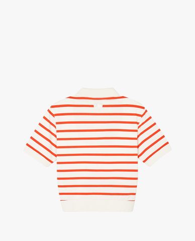  MLB - New York Yankees Women's Short-Sleeve Striped Polo Shirt 